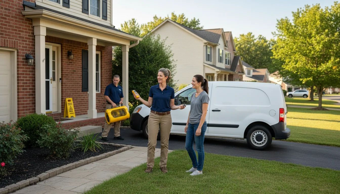 Water restoration image for Home Water Damage Repair in Hope, IN